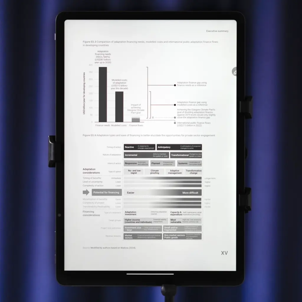 TCL NxtPaper 14 Tablet - Ink paper mode (black and white paper-like)